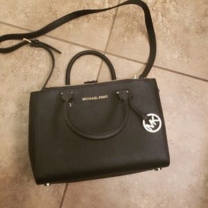 Michael Kors Black Handbag Detachable Strap